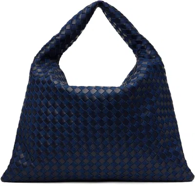 BOTTEGA VENETA NAVY LARGE HOP BAG