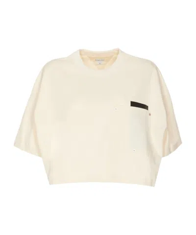 BOTTEGA VENETA BOTTEGA VENETA SHORT SLEEVED CROPPED T-SHIRT