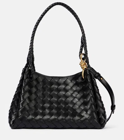 BOTTEGA VENETA PARACHUTE MEDIUM INTRECCIATO LEATHER TOTE BAG