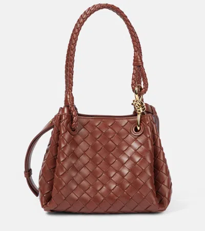 BOTTEGA VENETA PARACHUTE SMALL INTRECCIATO LEATHER TOTE BAG