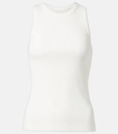BOTTEGA VENETA PATCH-APPLIQUÉ COTTON-BLEND JERSEY TANK TOP