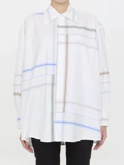 BOTTEGA VENETA PATCHWORK COTTON SHIRT