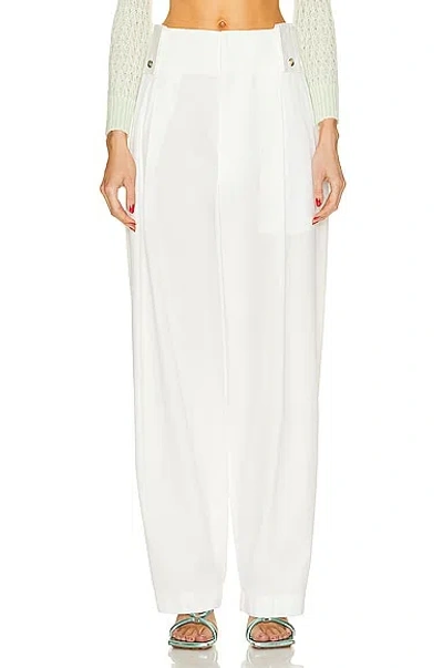 BOTTEGA VENETA PLEATED WIDE LEG TROUSER