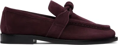 BOTTEGA VENETA PURPLE ASTAIRE LOAFERS