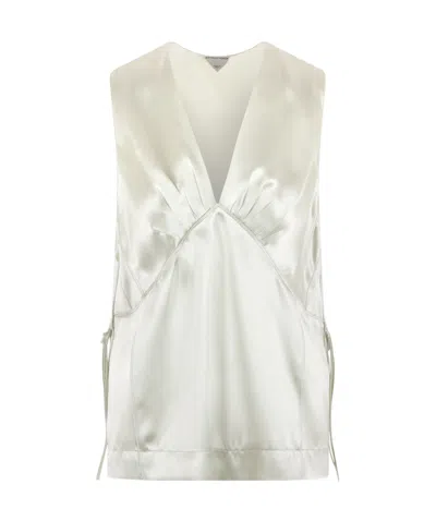 BOTTEGA VENETA BOTTEGA VENETA SLEEVELESS SATIN TOP