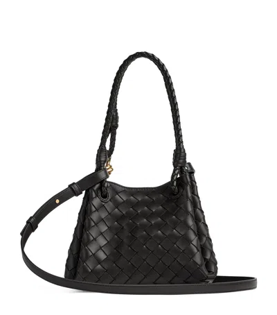 BOTTEGA VENETA SMALL LEATHER PARACHUTE SHOULDER BAG