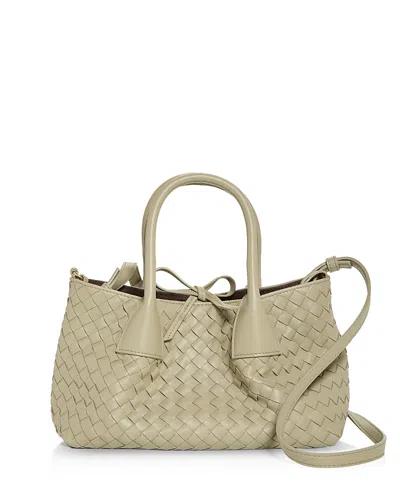 BOTTEGA VENETA SMALL PINACOTECA INTRECCIATO LEATHER TOTE