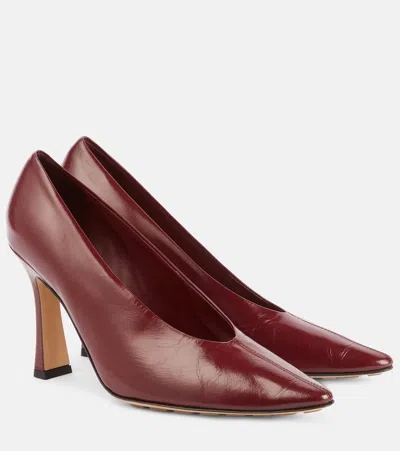 BOTTEGA VENETA SOFIA 90 LEATHER PUMPS