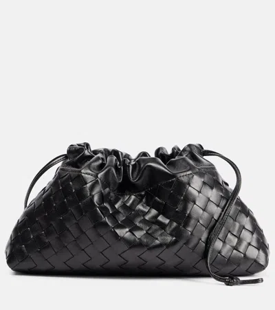 BOTTEGA VENETA DUSTBAG SOIRÉE MEDIUM LEATHER CLUTCH