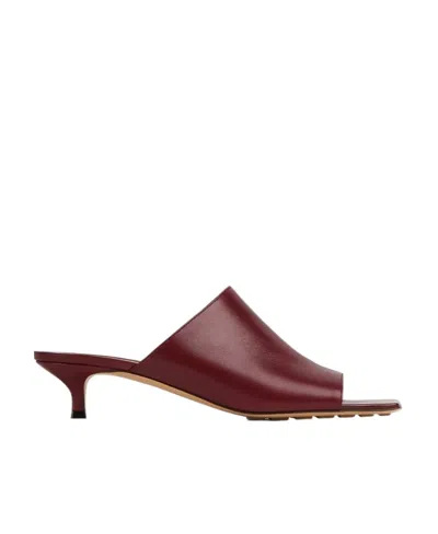 BOTTEGA VENETA SQUARE-HEADED HIGH-HEELED SANDALS