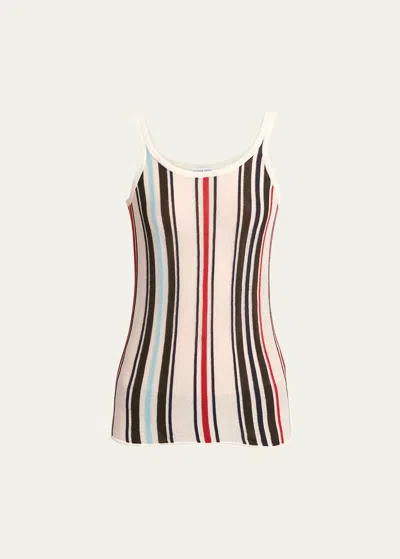 BOTTEGA VENETA STRIPE KNIT TOP