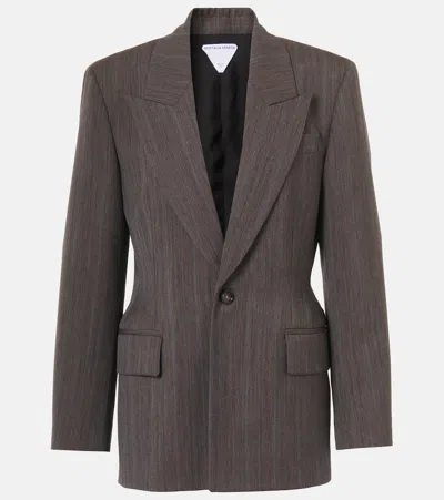 BOTTEGA VENETA STRIPED WOOL BLAZER