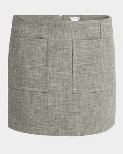 BOTTEGA VENETA STRUCTURED MELANGE MINI SKIRT