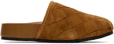 BOTTEGA VENETA TAN REGGIE MULES