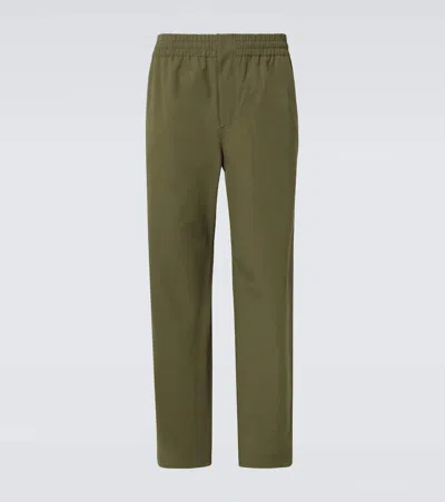 BOTTEGA VENETA TECHNICAL FAILLE STRAIGHT PANTS