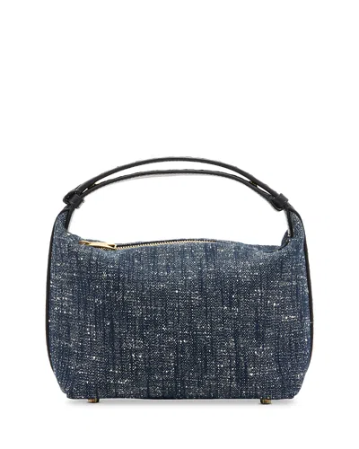 BOTTEGA VENETA WALLACE DENIM SHOULDER BAG
