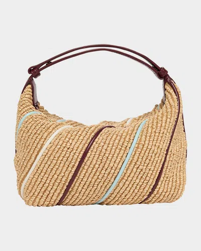 BOTTEGA VENETA WALLACE MINI STRIPED SHOULDER BAG