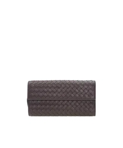 BOTTEGA VENETA WEAVE A LOGO WALLET