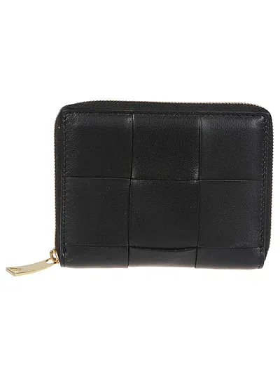 BOTTEGA VENETA BOTTEGA VENETA WOMEN CASSETTE LEATHER COMPACT WALLET