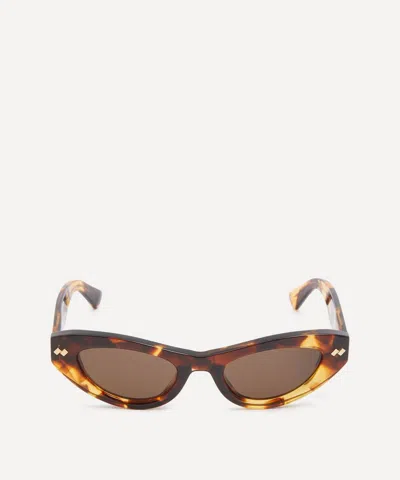 BOTTEGA VENETA BOTTEGA VENETA WOMEN'S HAVANA CAT-EYE SUNGLASSES