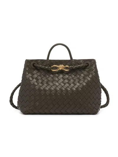 BOTTEGA VENETA WOMEN'S ANDIAMO MEDIUM INTRECCIATO LEATHER TOP-HANDLE BAG