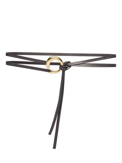 BOTTEGA VENETA WOMEN'S SARDINE LEATHER WRAP BELT