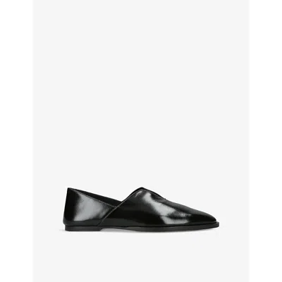 BOTTEGA VENETA WOMENS BOTTEGA VENETA CHA CHA CLOSED-BACK LEATHER SLIPP