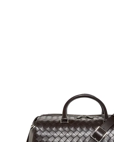 BOTTEGA VENETA ZIP TAPE INTRECCIATO LEATHER WEEKENDER BAG