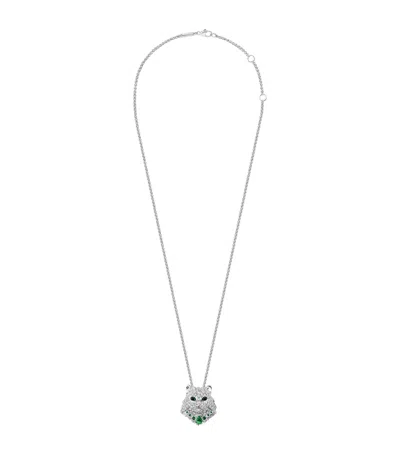 BOUCHERON WHITE GOLD AND DIAMOND WLADIMIR THE CAT NECKLACE