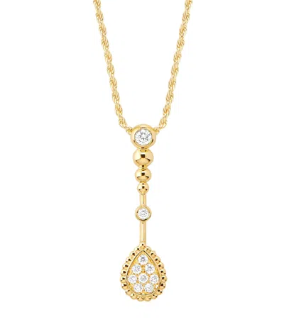 BOUCHERON YELLOW GOLD AND DIAMOND SERPENT BOHÈME PENDANT NECKLACE