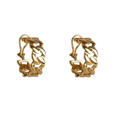 BOUNKIT WOMEN'S GOLD ESTELLE HOOPS PIERCED