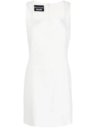 BOUTIQUE MOSCHINO SQUARE-NECK SLEEVELESS MINIDRESS