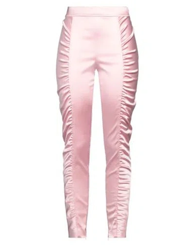 BOUTIQUE MOSCHINO BOUTIQUE MOSCHINO WOMAN PANTS PINK SIZE 6 ACETATE, POLYAMIDE, ELASTANE
