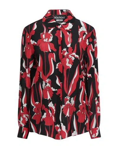 BOUTIQUE MOSCHINO BOUTIQUE MOSCHINO WOMAN SHIRT RED SIZE 8 SILK