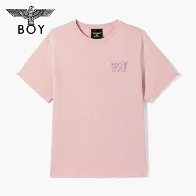 BOY LONDON BOY LONDON 男女同款短袖夏季时尚百搭潮牌粉色休闲T恤