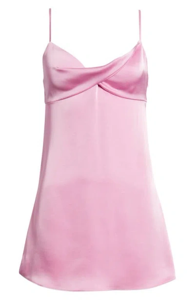 BP. BP. TWIST FRONT SATIN MINIDRESS