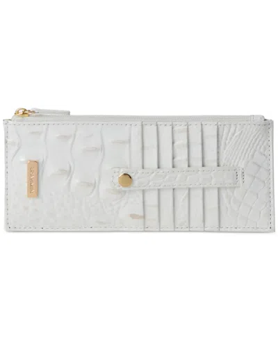 BRAHMIN CREDIT CARD MELBOURNE EMBOSSED LEATHER WALLET