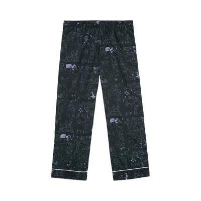 BRAIN DEAD BRAIN DEAD HEDGEHOG PAJAMA BOTTOM 'FOREST GREEN'