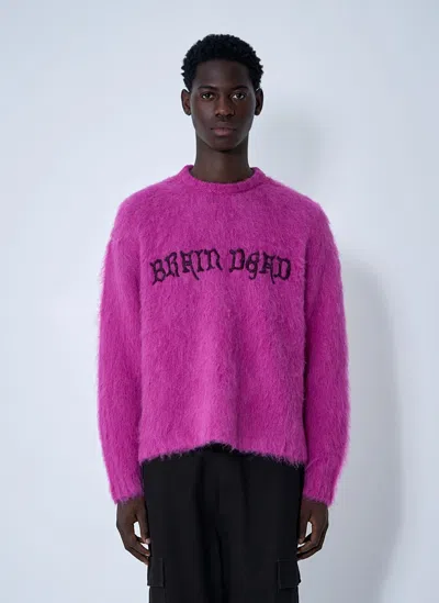 BRAIN DEAD LOGO MOTIF SWEATER