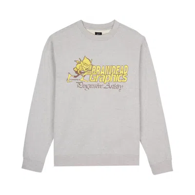 BRAIN DEAD BRAIN DEAD PROGRESSIVE ARTISTRY CREWNECK SWEATSHIRT 'HEATHER GREY'