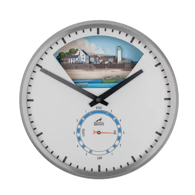 BRAMWELL BROWN CLOCKS TIDE CLOCK - CLOUDY GREY