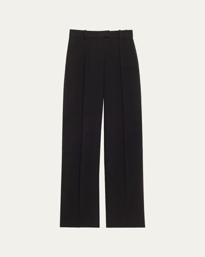 BRANDON MAXWELL THE JAX STRAIGHT LEG WOOL TROUSERS