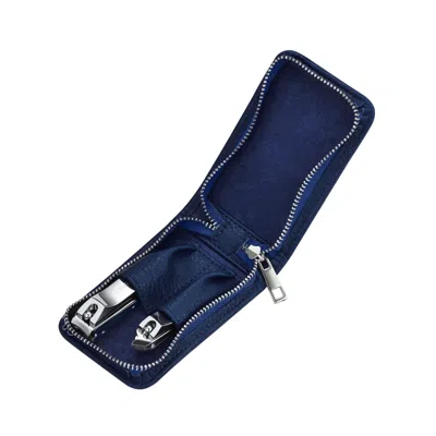 BREED DAGGER 2-PIECE STAINLESS-STEEL GROOMING KIT - BLUE