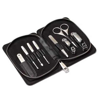 BREED KATANA 8-PIECE STAINLESS-STEEL GROOMING KIT - BLACK