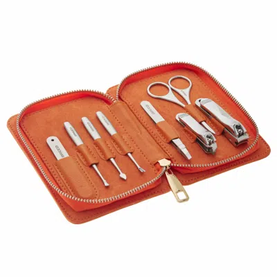 BREED KATANA 8-PIECE STAINLESS-STEEL GROOMING KIT - ORANGE