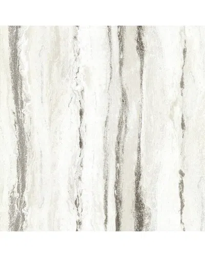 BREWSTER DELESSE PLATINUM MARBLED WALLPAPER