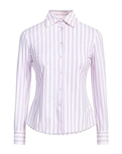 BRIAN DALES BRIAN DALES WOMAN SHIRT LILAC SIZE 8 POLYAMIDE, ELASTANE