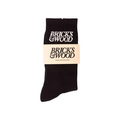 BRICKS & WOOD BRICKS & WOOD LOGO SOCKS 'BLACK'