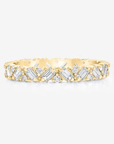 BRIDAL BAGUETTE CLUSTER ETERNITY BAND