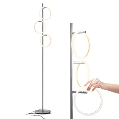 BRIGHTECH SATURN FLOOR LAMP - SILVER